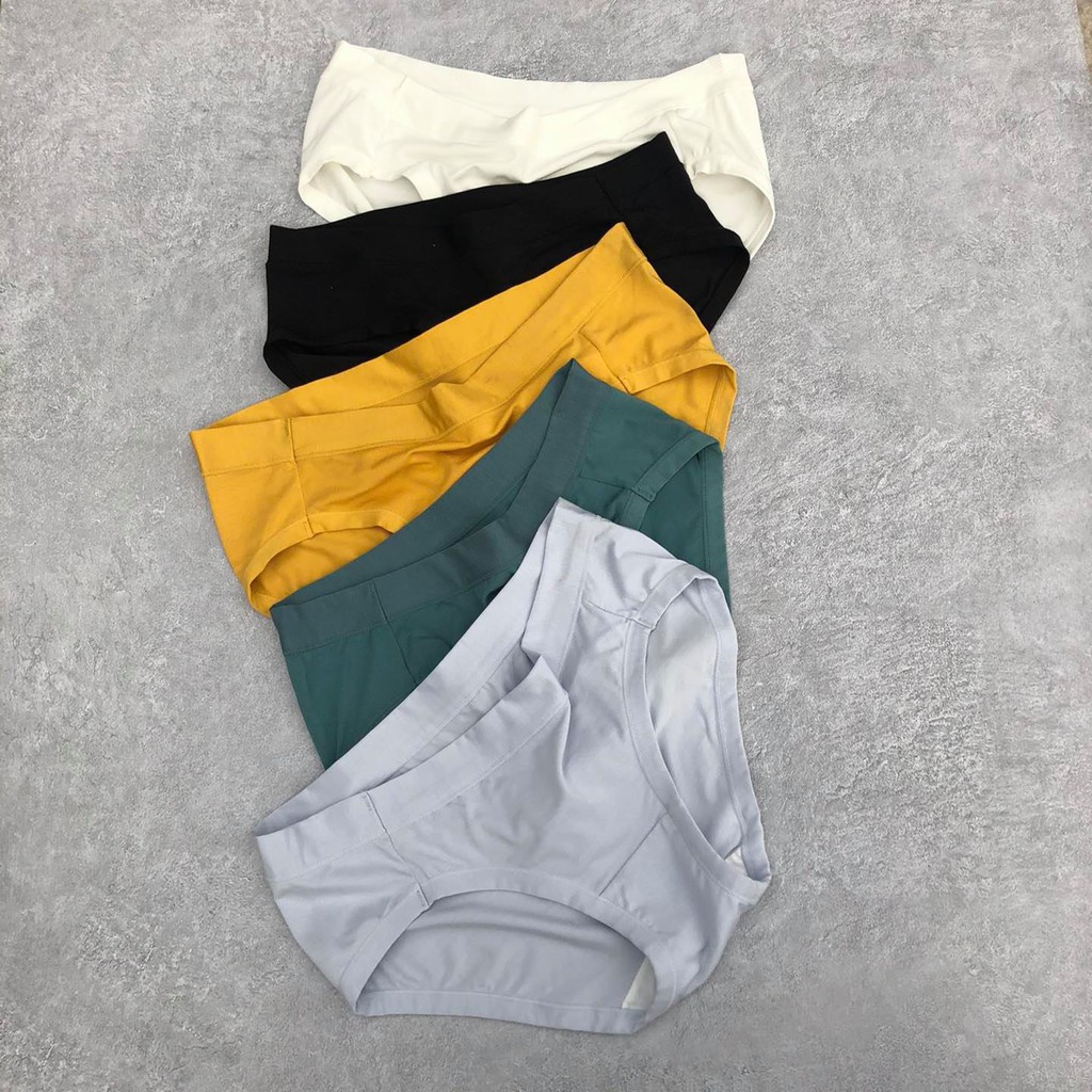 Quần lót nữ cotton trơn lưng vừa Tencel co giãn và thấm hút mồ hôi - kimshop | BigBuy360 - bigbuy360.vn