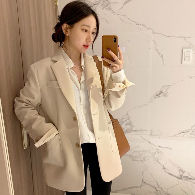 (Hàng Đẹp)Ảnh thật 4 hình cuối-HC098.Áo blazer phong cách Hàn Quốc chanh xả | BigBuy360 - bigbuy360.vn