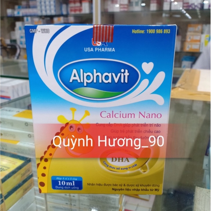 ALPHAVIT CALCIUM NANO bổ sung canxi cho bé yêu phát triển chiều cao