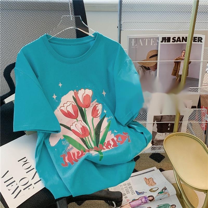 Áo Thun Tay Ngắn Dáng Rộng Thời Trang Cho Nữ