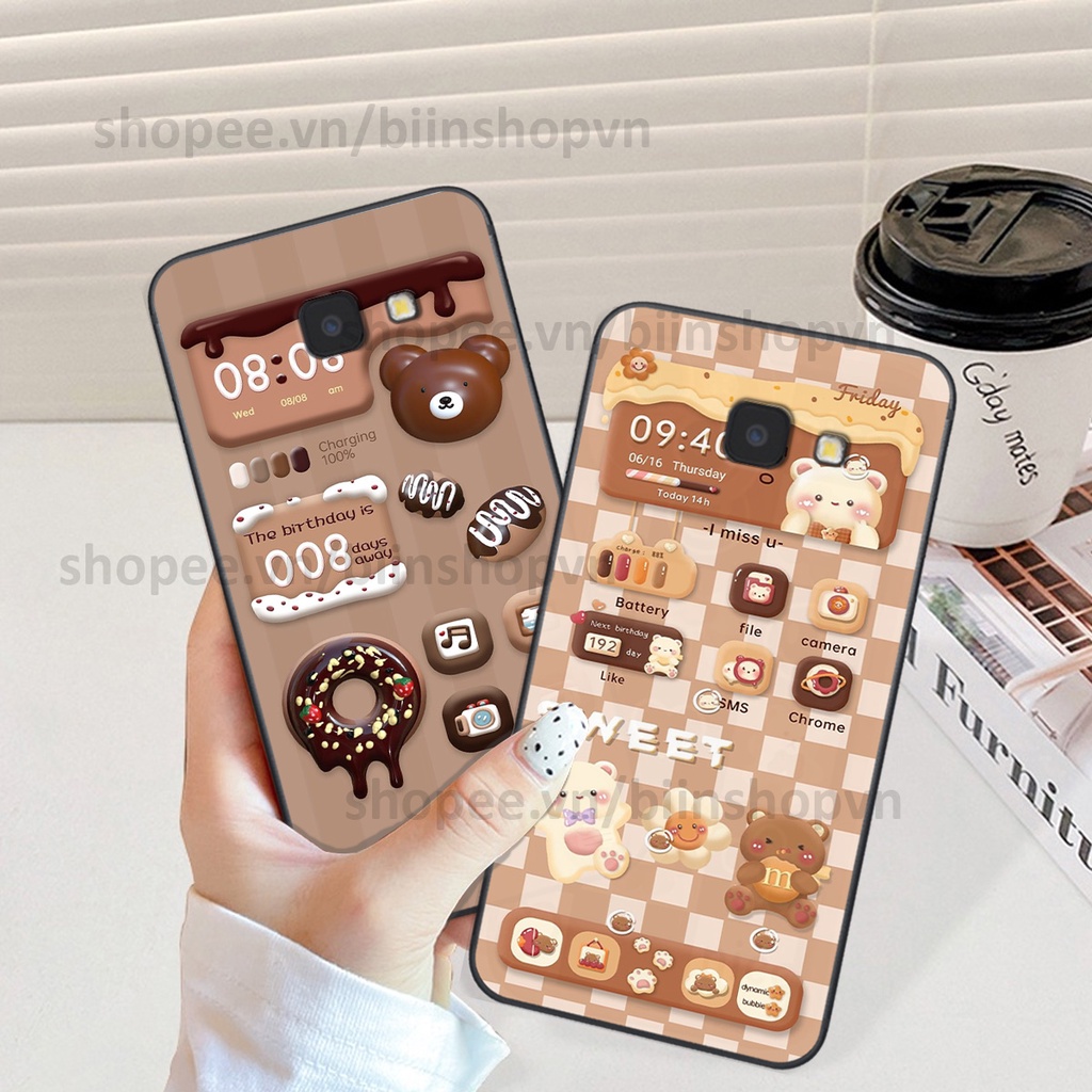 Ốp Samsung J4 Plus / J4 Core / J4+ in hình gấu chocolate kẹo ngọt siêu đẹp siêu xinh