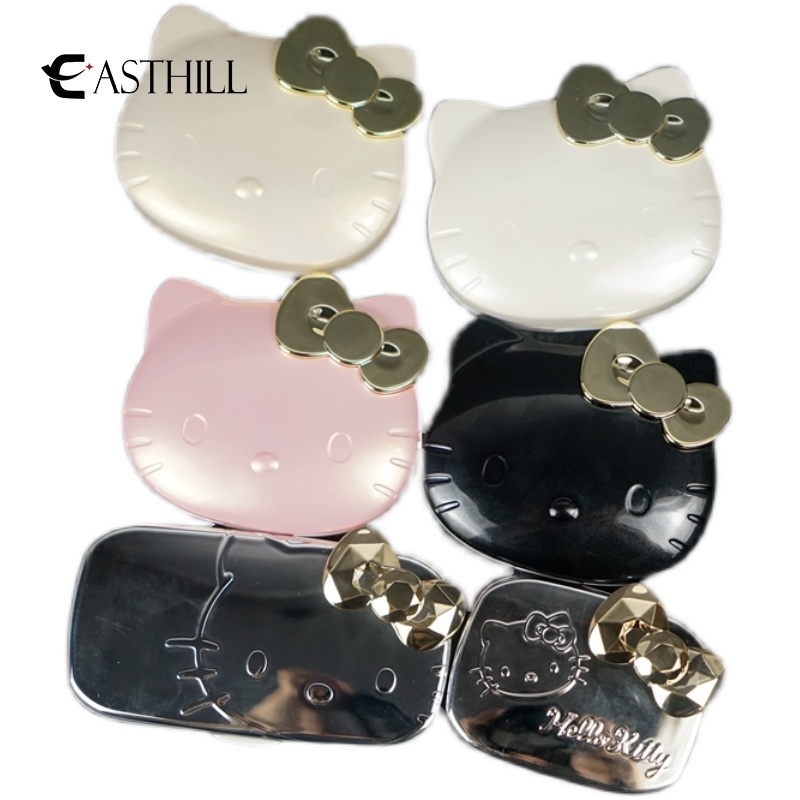 SANRIO Gương Trang Điểm Mini Hình Hello Kitty Có Thể Gấp Gọn Mang Đi Tiện Dụng