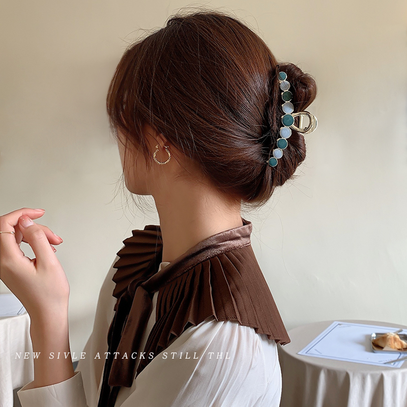 Korea Large Elegant Metal Hair Clip for Women