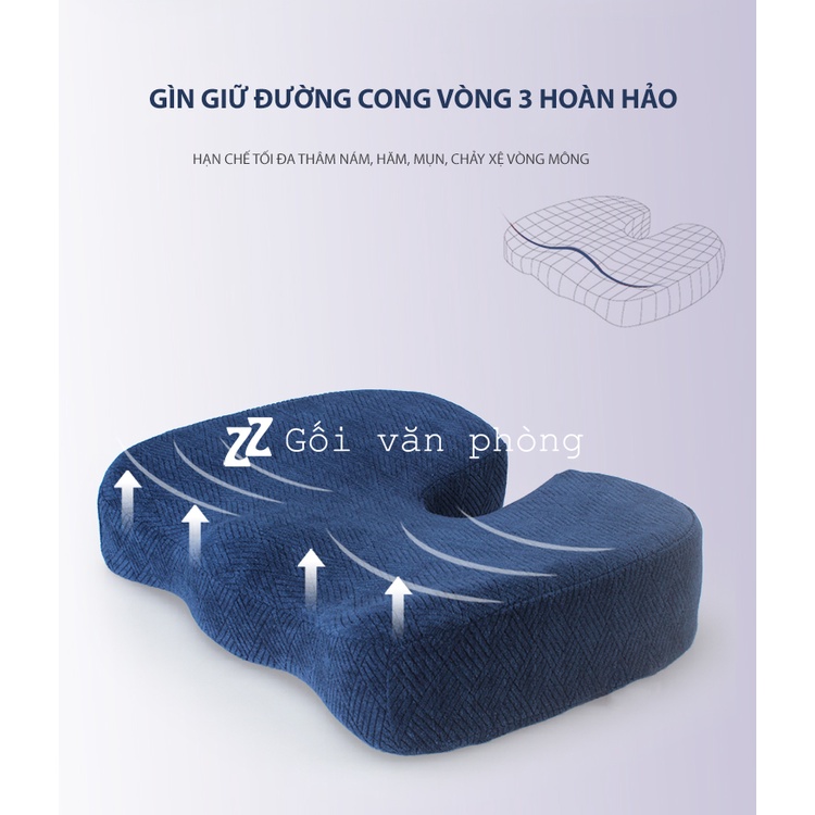 Đệm ngồi ghế văn phòng công thái học siêu dày ZURI PILLOW GLM-05