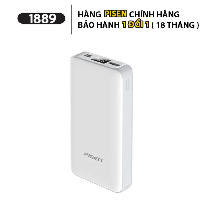 Sạc Dự Phòng 𝗣𝗶𝘀𝗲𝗻 𝗭𝗢 𝟮𝟬𝟬𝟬𝟬𝗺𝗔𝗵 𝗨𝗹𝘁𝗿𝗮 Chính Hãng Dung Lượng Lớn - [ Có màn hình Led hiển thị dung lượng Pin ]