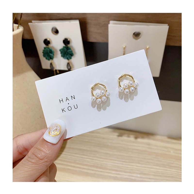Hoa tai ngọc trai đơn giản Hàn Quốc Trang sức hoa tai nữ thời trang