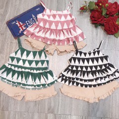 Set áo 2 dây ziczac cho bé