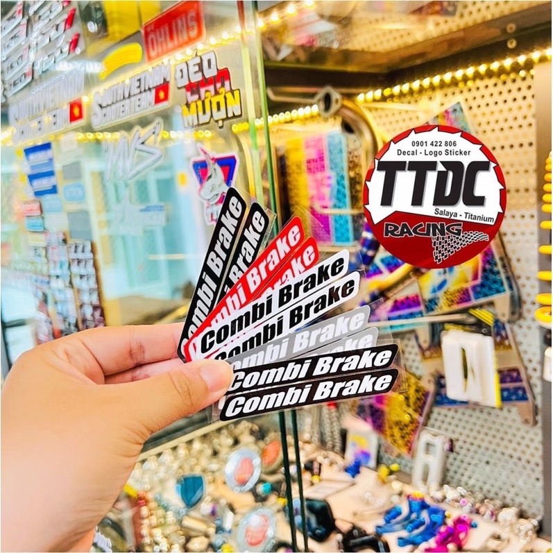 [ 1 cặp ] Tem Decal Logo Combi Brake ✌