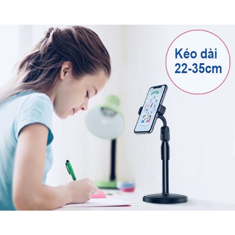 🟢Giá Đỡ Điện Thoại Để Bàn Cho Bé Học❤️Online, Live Tream, Kẹp Điện Thoại Đa Năng
