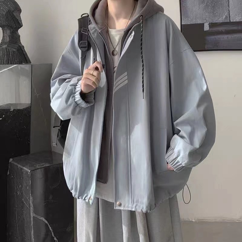 Áo Khoác Hoodie Dáng Rộng Thời Trang Phong Cách Hàn Quốc Cho Nam