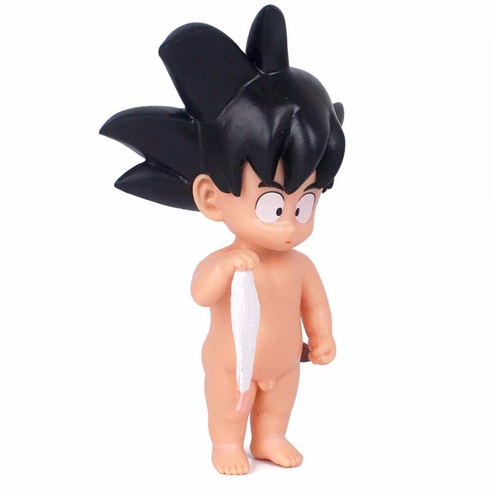 MXMIO Mini Bathing Goku Young Model Statue Sun Wukong Model Dragon Ball Action Figure Ornaments Anime Peripheral Toys Japanese Animation Figure PVC Car Dashboard Toys Car Decoration Towel Monkey King