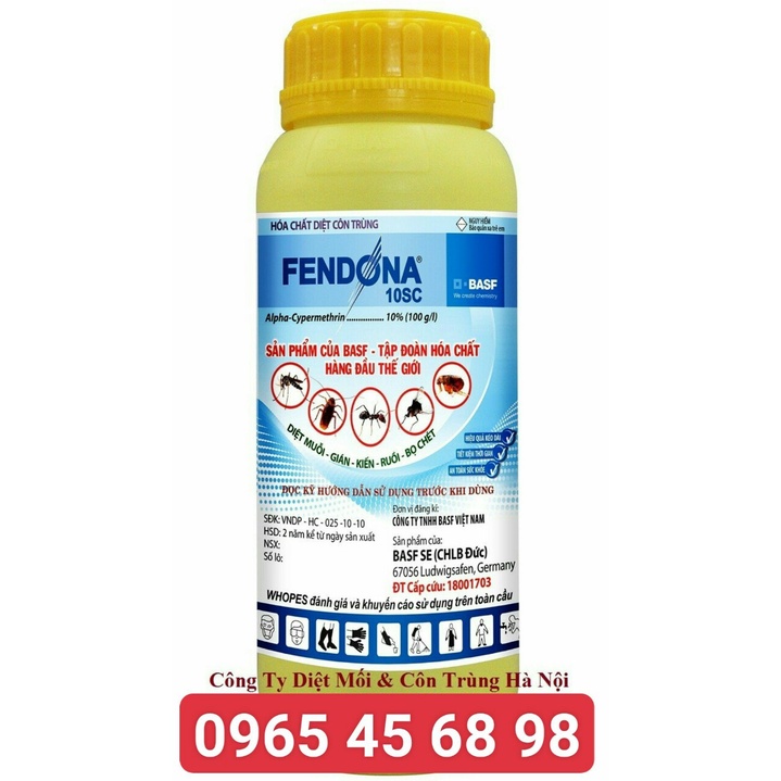 Thuốc muỗi Fendona 10SC chai 1000ML