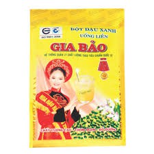 Bột đậu xanh Gia Bảo gói 500g, 10 gói x 50g