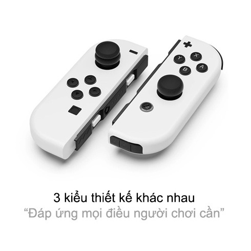 Bộ combo 3 cặp nút bọc Analog thương hiệu Skull &amp; Co xịn sò cho máy game Nintendo Switch v1,v2 / Lite / OLED