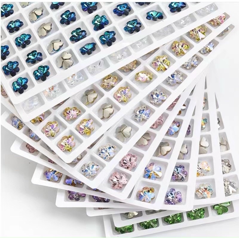 Đá khối hoa 3 cánh 4 cánh trang trí móng