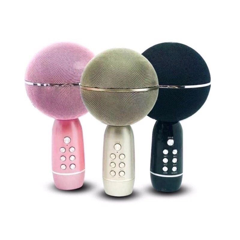 Micro Bluetooth Karaoke không dây YS08 Kiêm Mic và Loa Âm Thanh To Thu Giọng