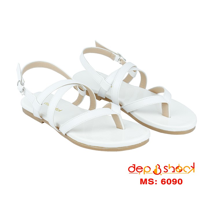 Xăng đan nữ quai chéo xỏ ngón có size lớn MS 6039