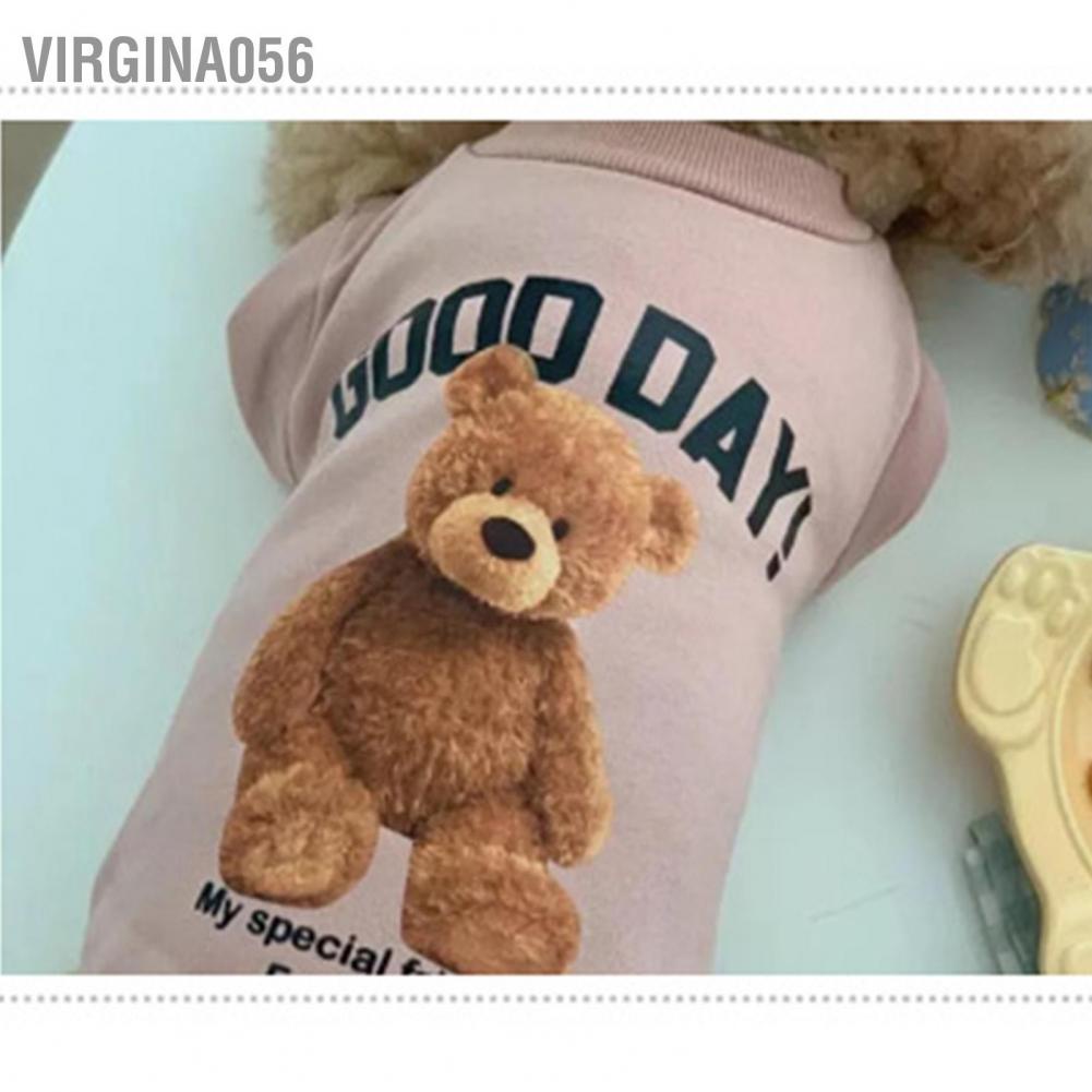 Áo Cổ TròN HọA TiếT GấU Dễ Thương Cho Thú Cưng