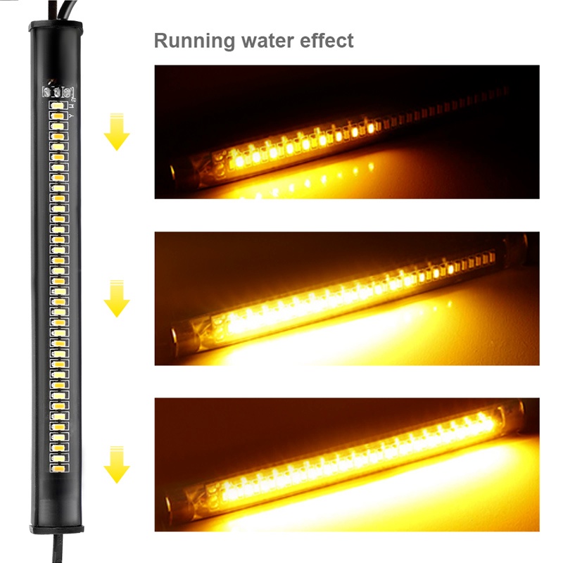 1 Đèn LED Tín Hiệu Gắn Đuôi Xe Mô Tô Nhiều Màu Tiện Dụng