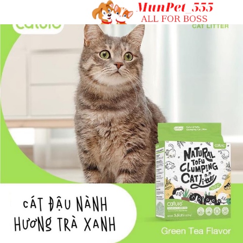 Cát vệ sinh cho mèo đậu nành hữu cơ Natural Tofu nhập khẩu loại 6l túi 2,4kg