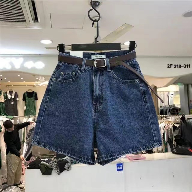 Quần Short Jean Nữ Ống Rộng Thời Trang Hàn Quốc