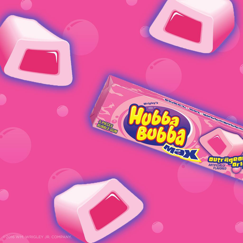 (2 loại) Kẹo gum Hubba Bubba Max thanh 35gr (5 viên)