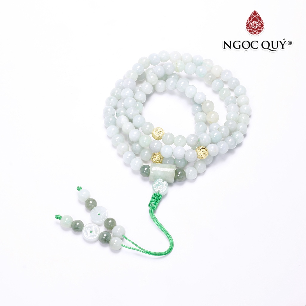 Vòng chuỗi 108 hạt cầm thạch jade - Ngọc Quý