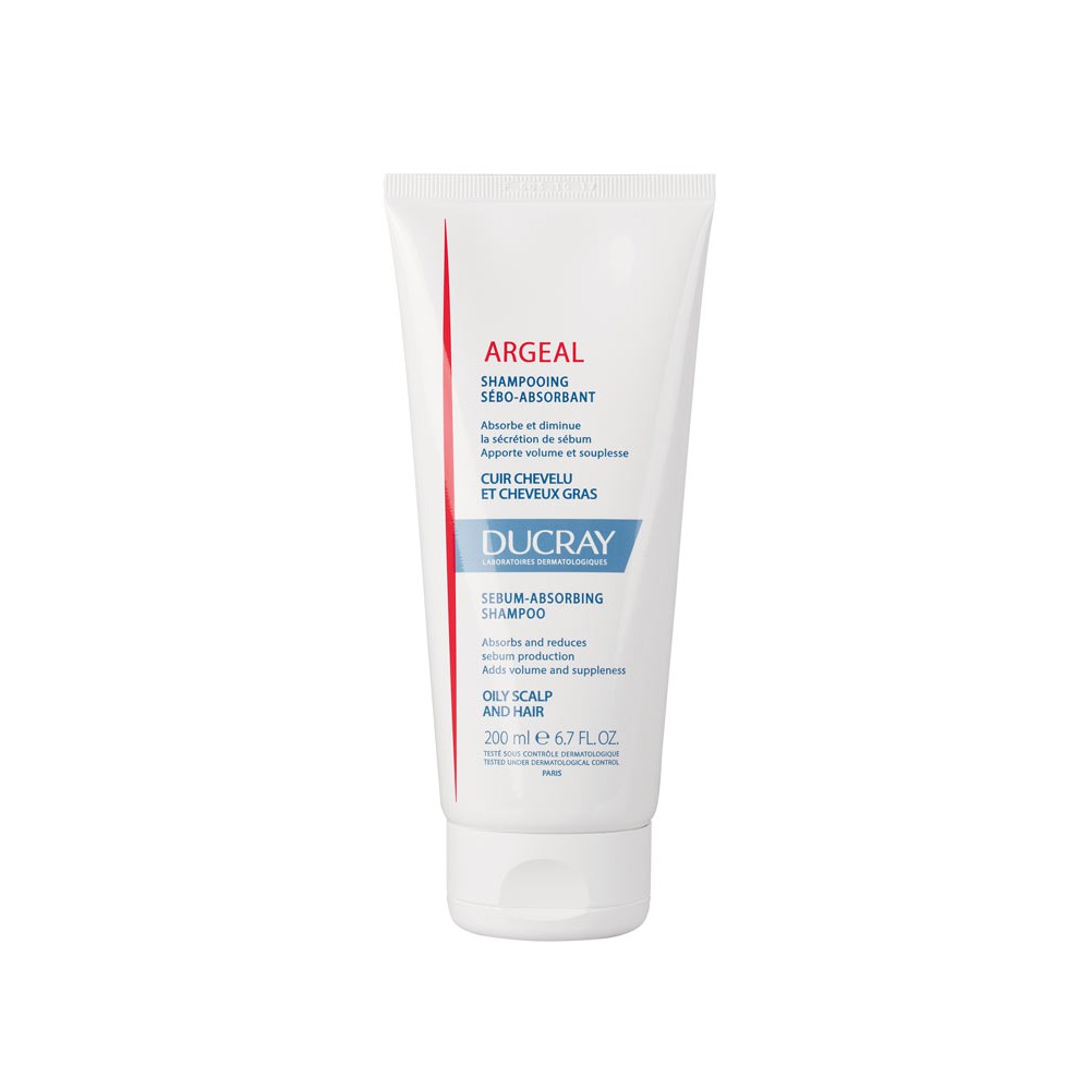 [Mã COS2405 giảm 8% đơn 300K] Ducray Argeal Sebum-Absorbing Treatment Shampoo: Dầu Gội Làm Sạch Bã Nhờn (200ml)