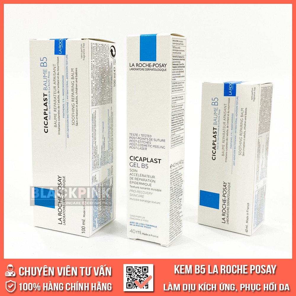 Kem dưỡng Cicaplast Baume B5 La Roche Posay 40ml, phục hồi cấp ẩm tái tạo da, hàng công ty phân phối