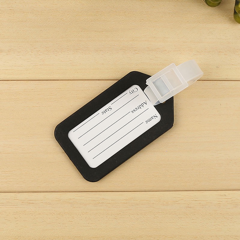Thẻ Hành Lý Nametag Nhựa Trơn Cứng Nhiều Màu Chống Thất Lạc - Shine House