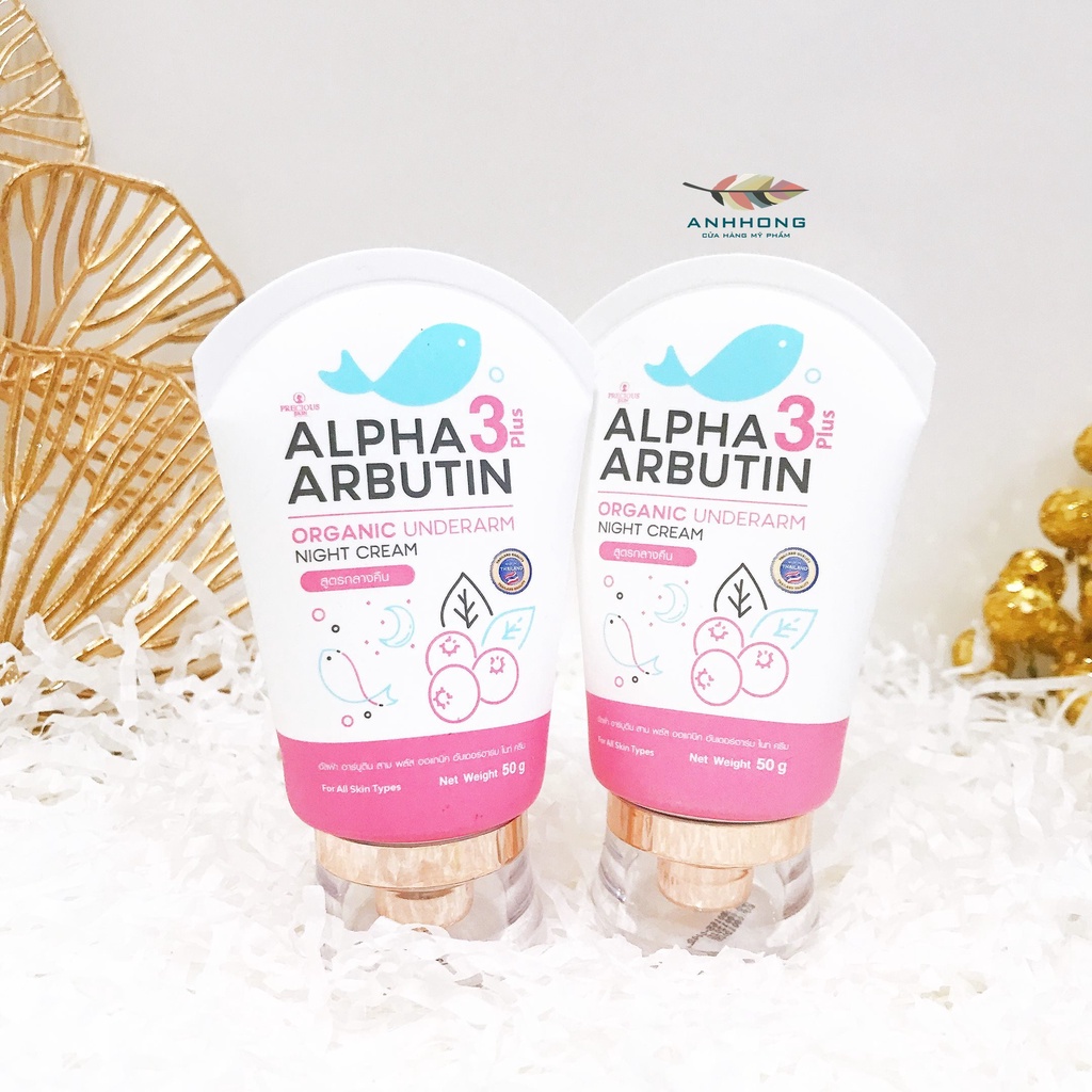 Kem dưỡng trắng giảm thâm nách Precious Skin Alpha Arbutin Organic Underarm Whitening Cream 50g