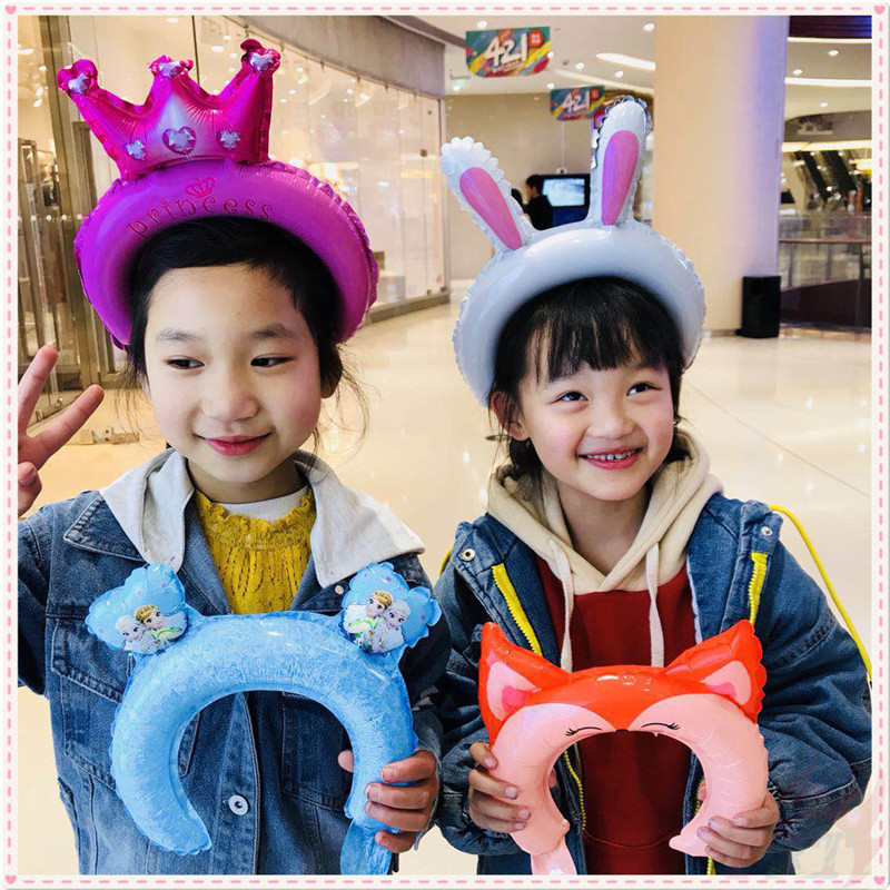 Cài tóc bong bóng họa tiết hoạt hình dễ thương