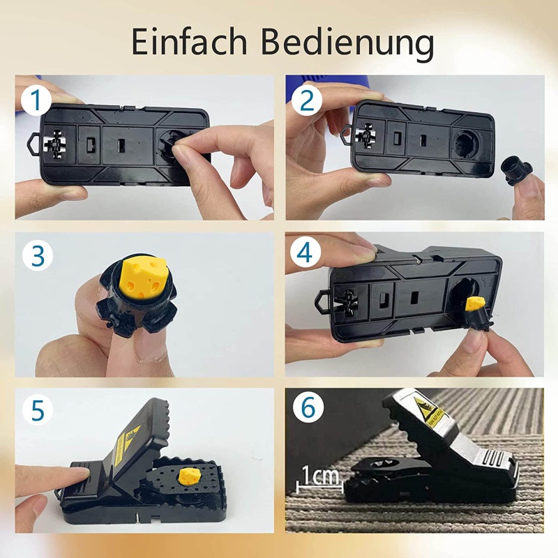 Set 5 Bẫy Chuột Có Thể Tái Sử Dụng Cho Nhà Ở / Sân Vườn / Nhà Hàng