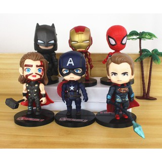 Phụ kiện trang trí bánh sinh nhật_Trang trí 6 Siêu anh hùng Marvel