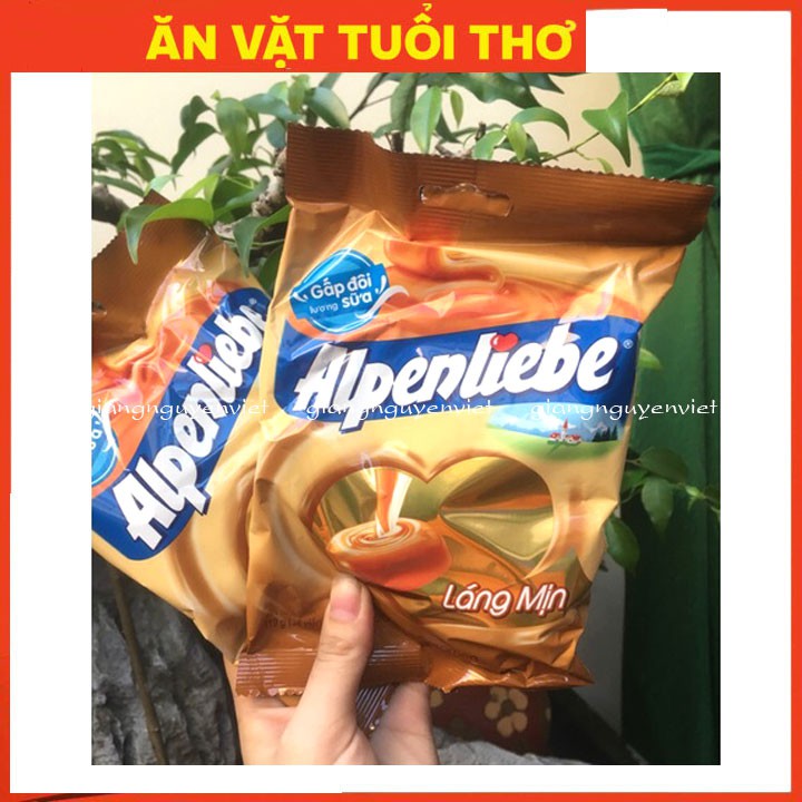 Kẹo sữa caramen Alpenliebe gói 120g 34 viên thơm ngon láng mịn hàng chuẩn- date mới