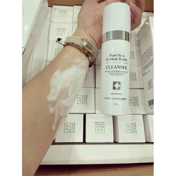 Sữa rửa mặt sủi bọt ROP Plus Diosamore Plant Stem O2 Mask Bubble Cleanser 120g