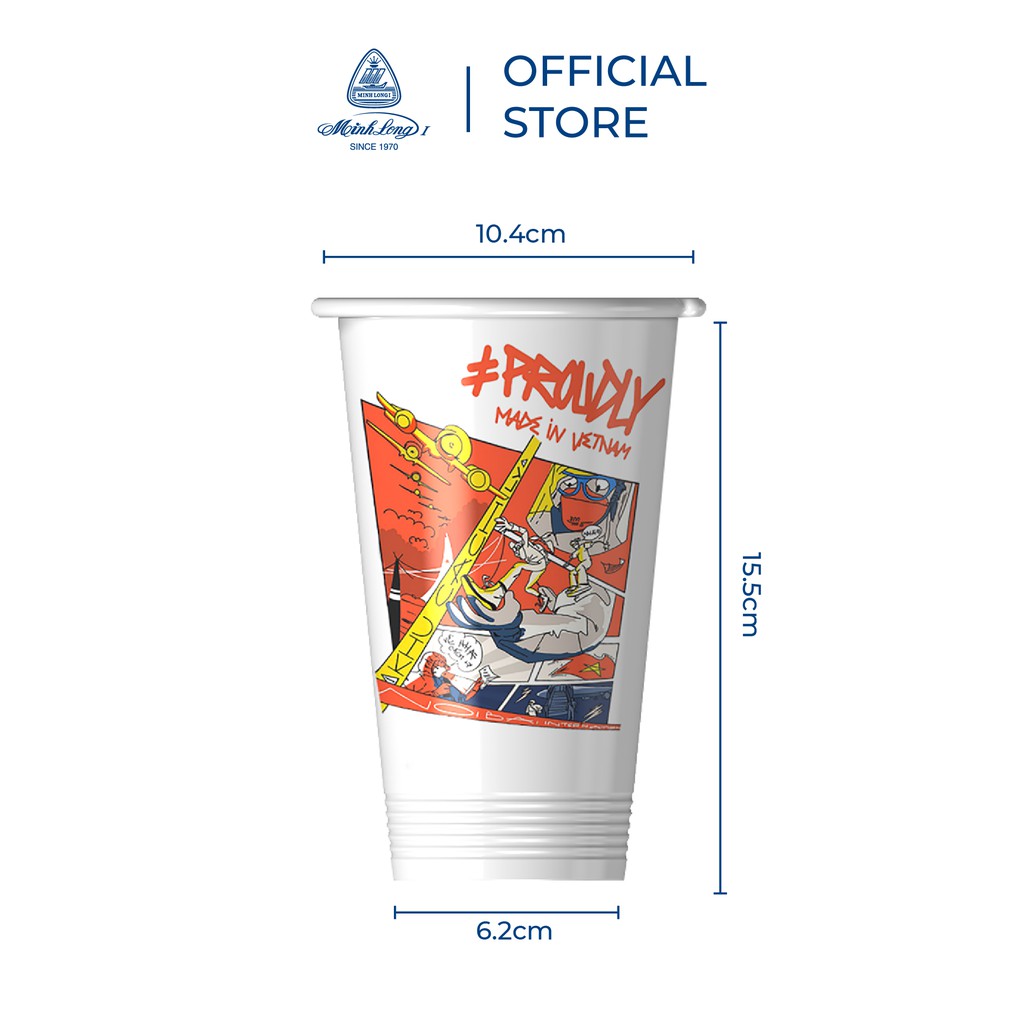 [GIÁ ƯU ĐÃI] Ly Sứ Dưỡng Sinh Minh Long 480ml - CáCh Ly