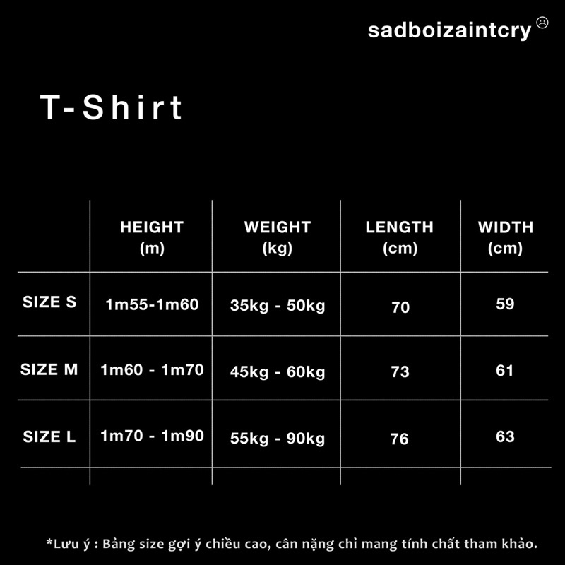 [HÀNG CHÍNH HÃNG] ÁO THUN SADBOIZ SADSTAGRAM TEE | BigBuy360 - bigbuy360.vn