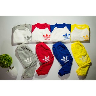 Bộ nỉ da cá adidas cao cổ cho bé