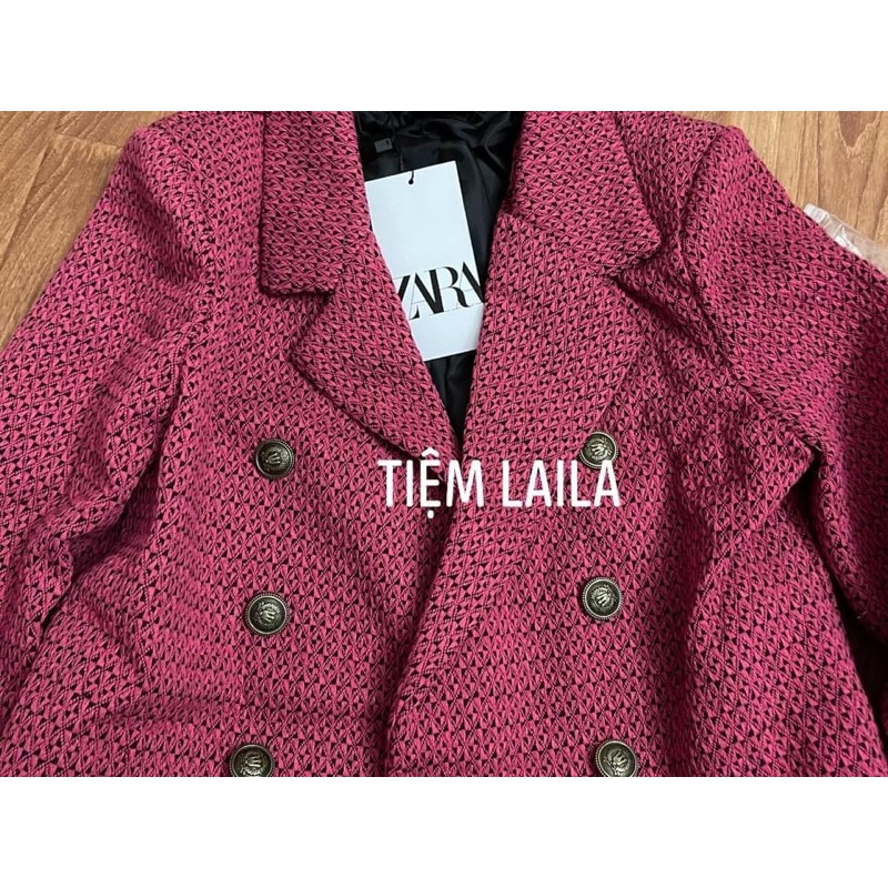 Áo blazer hồng