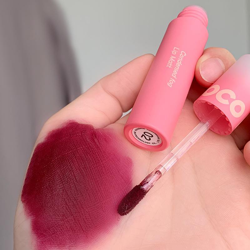 Son Kem nội địa trung 3D pinkcoco Tông Nhung Lì Trang Điểm Làm Đẹp Môi