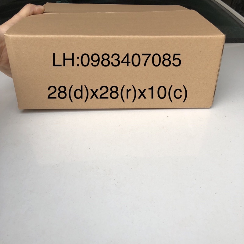 28x28x10 hộp carton đóng hàng giá xưởng