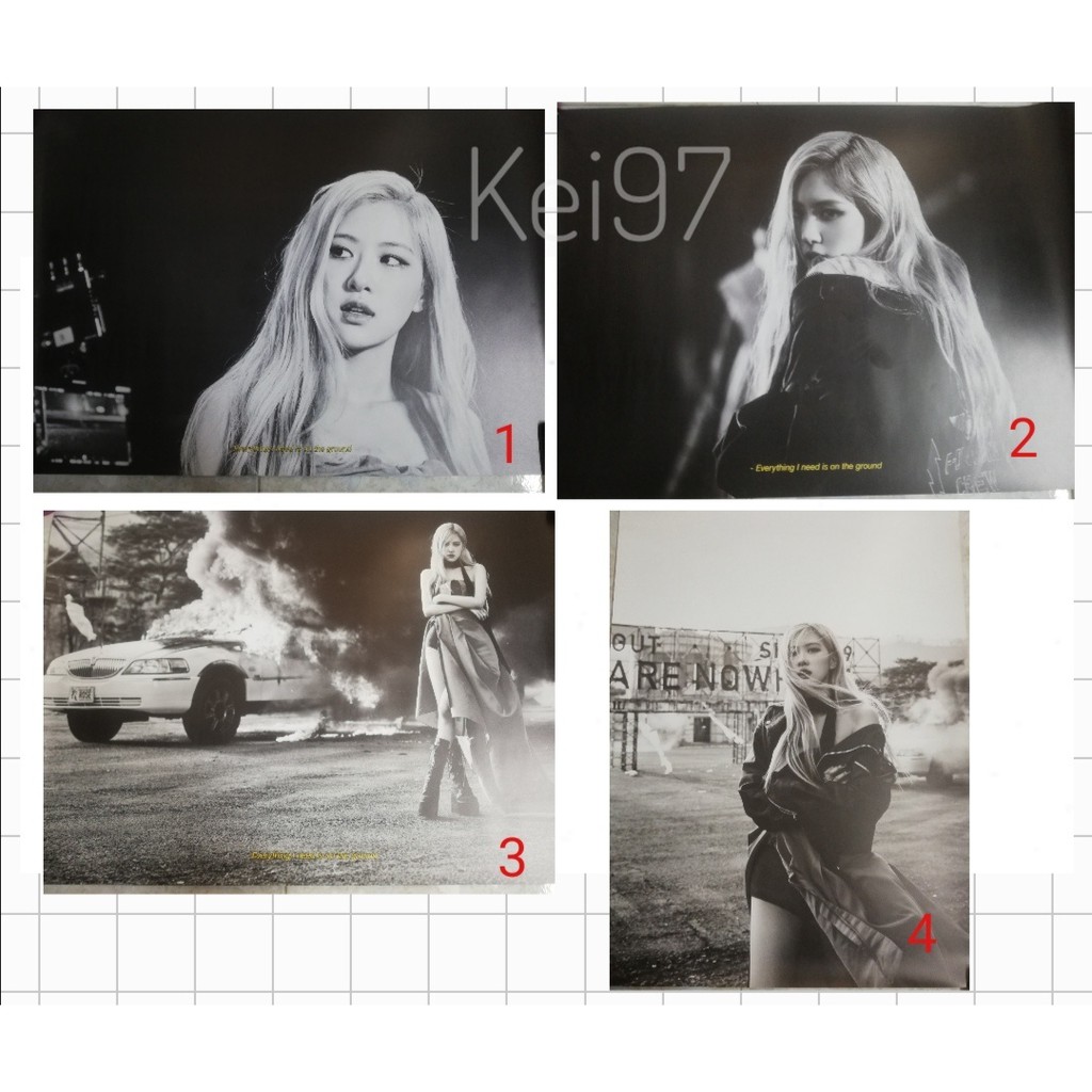 [CÓ SẴN] Poster chính hãng solo album - R - của Rosé nhóm Blackpink