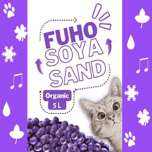 5L Cát Đậu Nành Fuho Khữ Mùi Hôi Bằng Vi Sinh Cho Khay Vệ Sinh Mèo