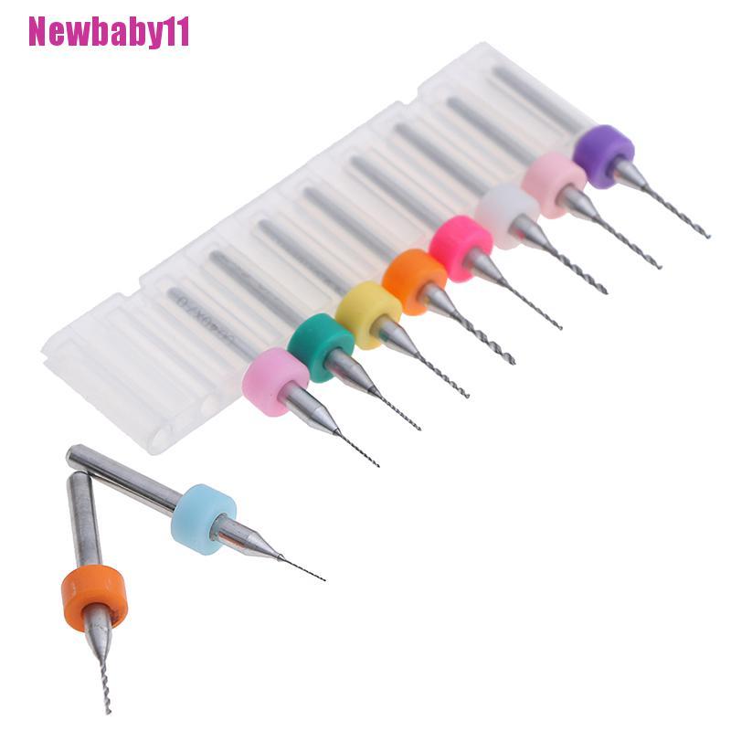 Set 10 đầu mũi khoan mini từ 0.3mm đến 1.0mm PCB tiện dụng