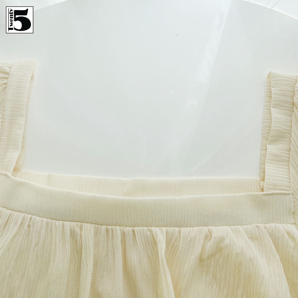 Đầm váy nữ dáng suông babydoll 3 tầng xòe cổ vuông Twentyfive MT8