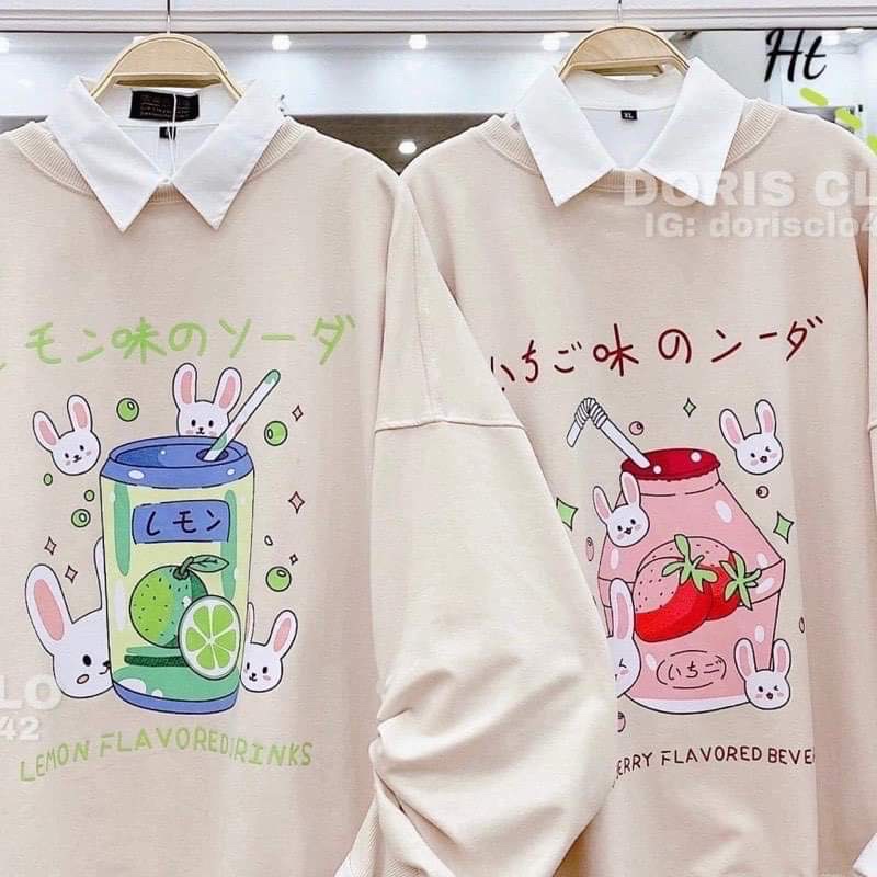 Áo sweater thỏ nước ngọt H2A