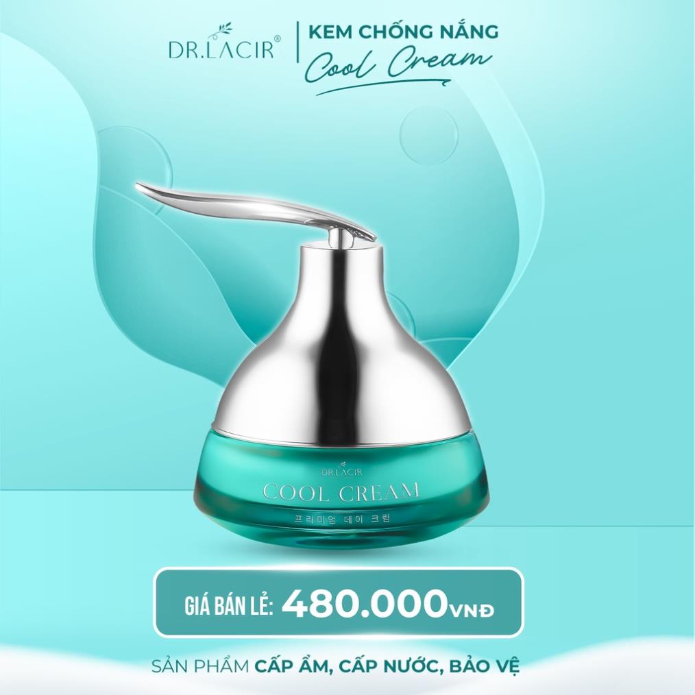 Kem chống nắng dưỡng da Drlacir Cool Cream 35gram, kem Dưỡng Trắng Da ban ngày, Cấp ẩm cho da, làm trắng da