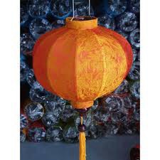 Lồng Đèn Hội An lụa tròn 30cm siêu đẹp dáng tròn