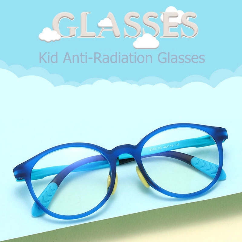 Kính mát gọng vuông chống tia xanh cho bé